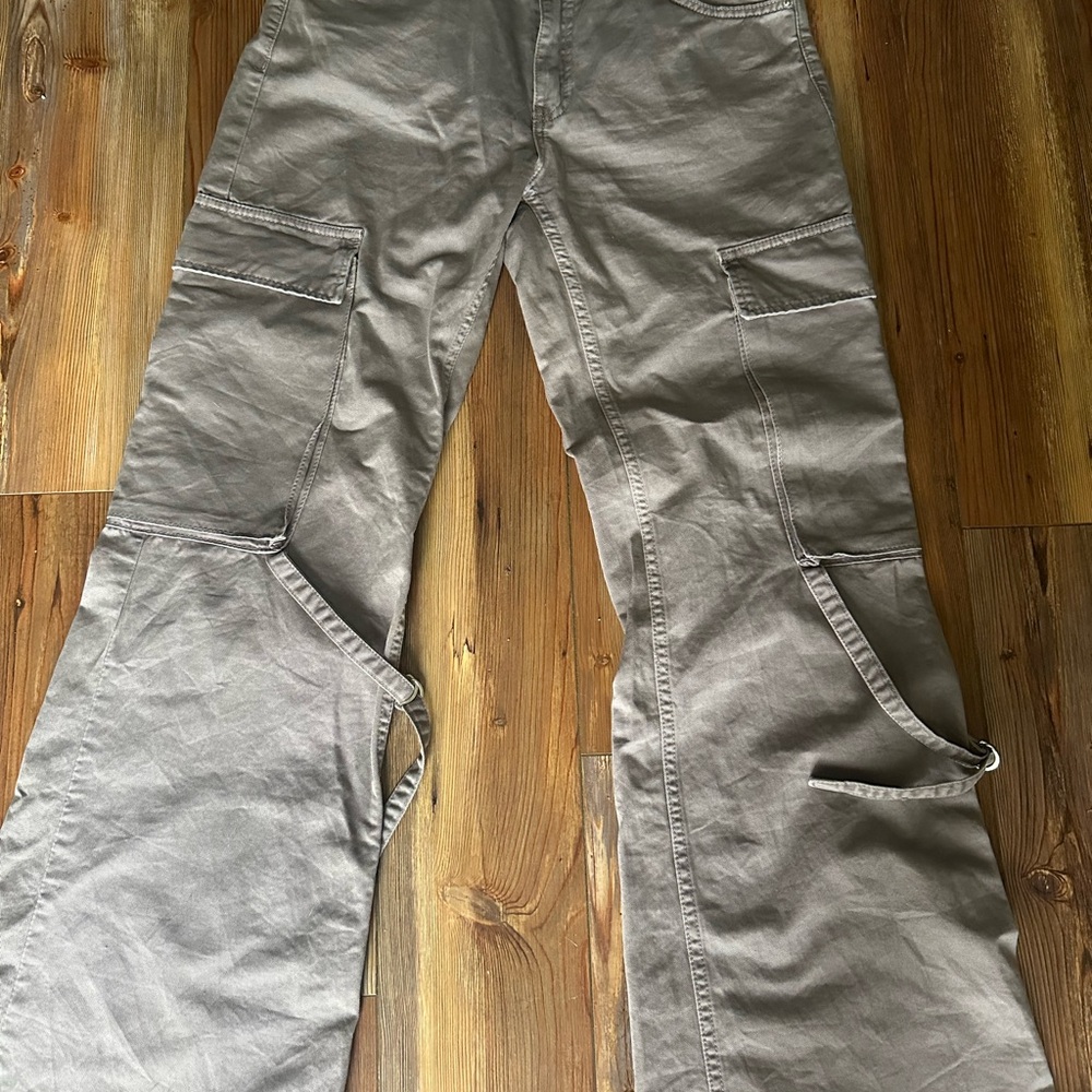 Gray Cargo Pants